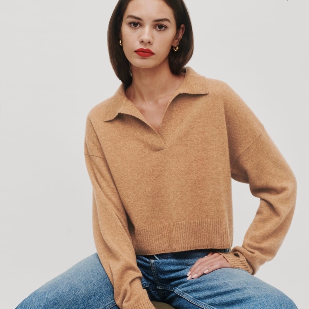 Reformation cashmere polo